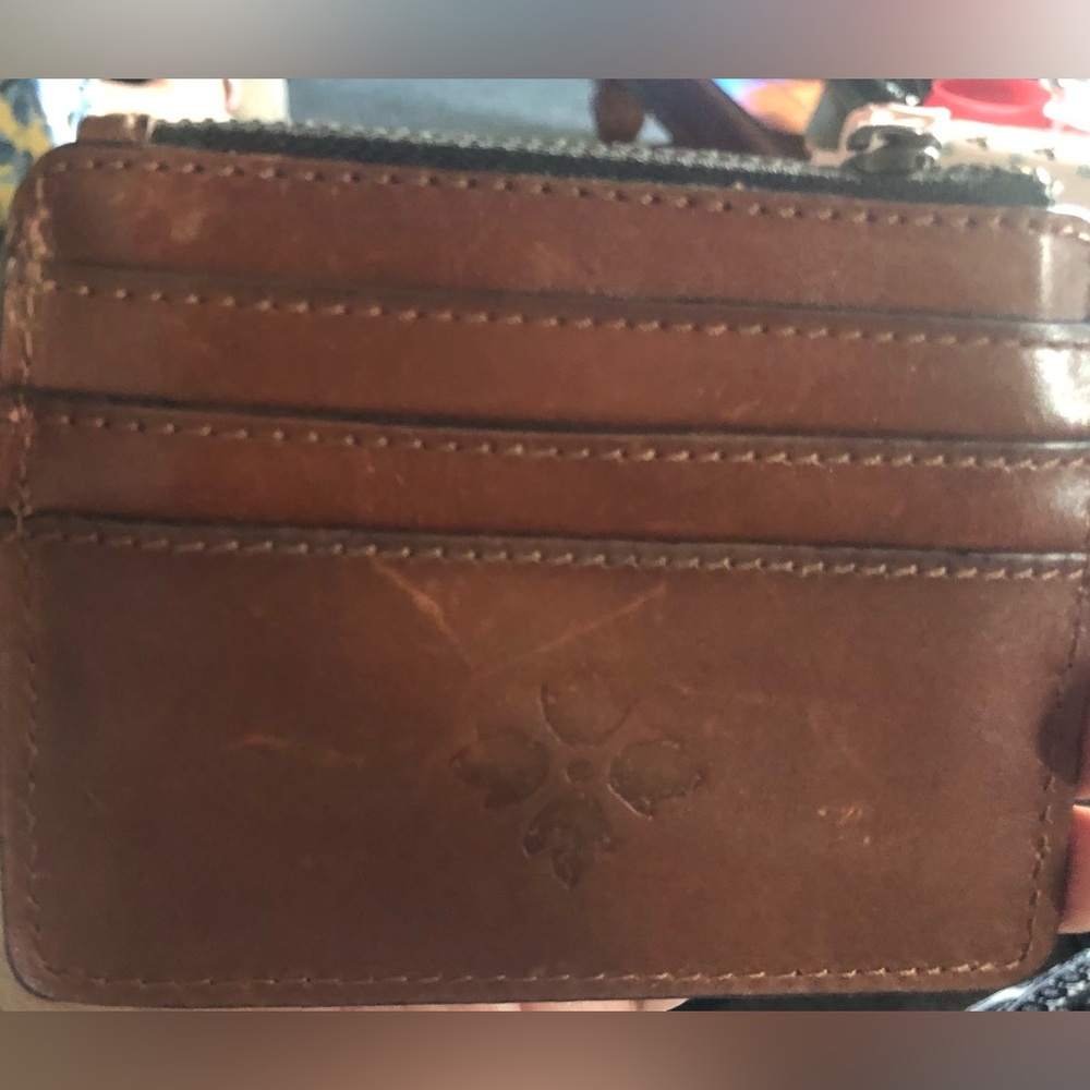 Patricia Nash Leather Credit Card Coin Purse Wallet